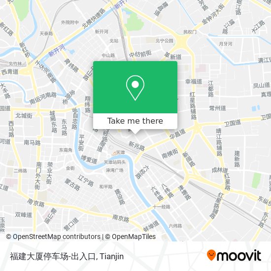 福建大厦停车场-出入口 map