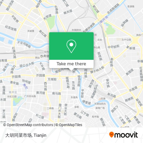 大胡同菜市场 map