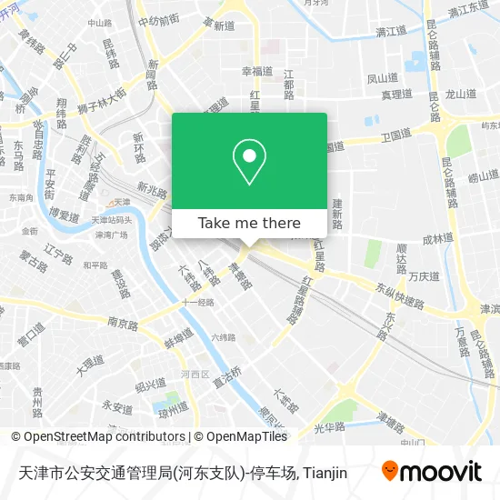 天津市公安交通管理局(河东支队)-停车场 map