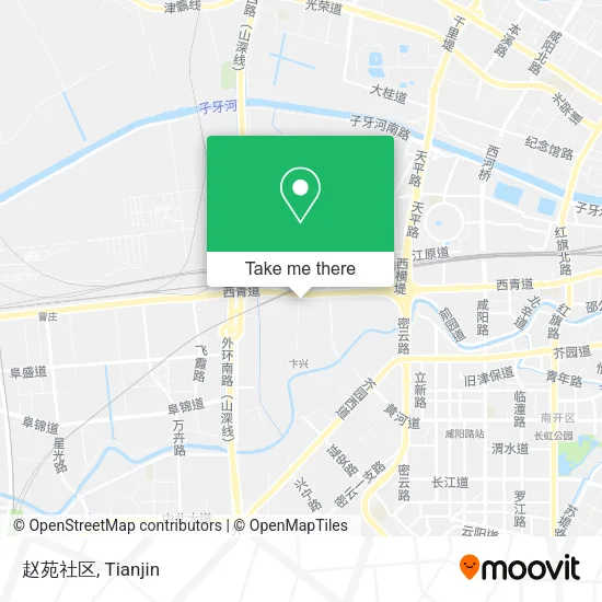 赵苑社区 map