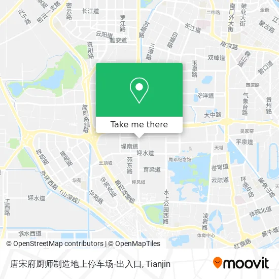 唐宋府厨师制造地上停车场-出入口 map