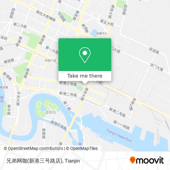 兄弟网咖(新港三号路店) map