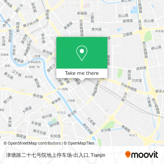 津塘路二十七号院地上停车场-出入口 map