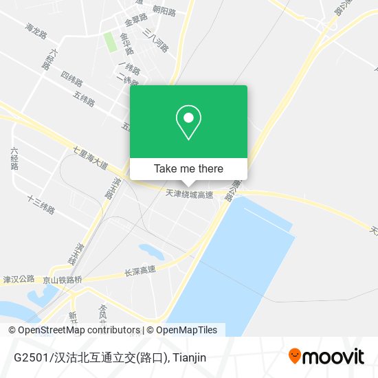 G2501/汉沽北互通立交(路口) map
