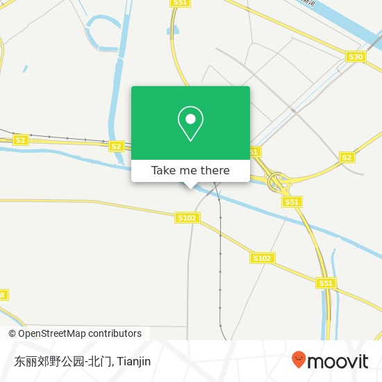东丽郊野公园-北门 map