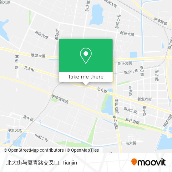 北大街与夏青路交叉口 map