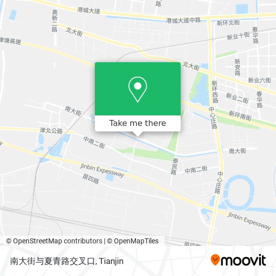 南大街与夏青路交叉口 map