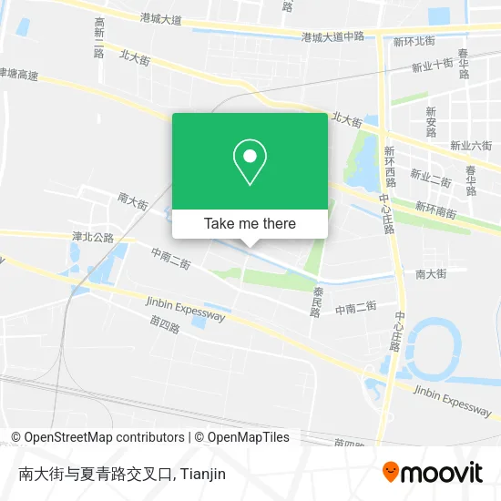 南大街与夏青路交叉口 map