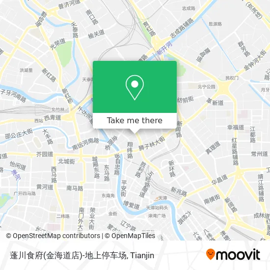 蓬川食府(金海道店)-地上停车场 map