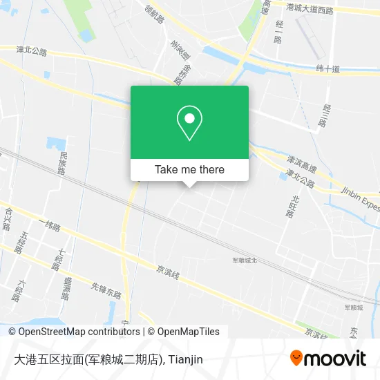 大港五区拉面(军粮城二期店) map