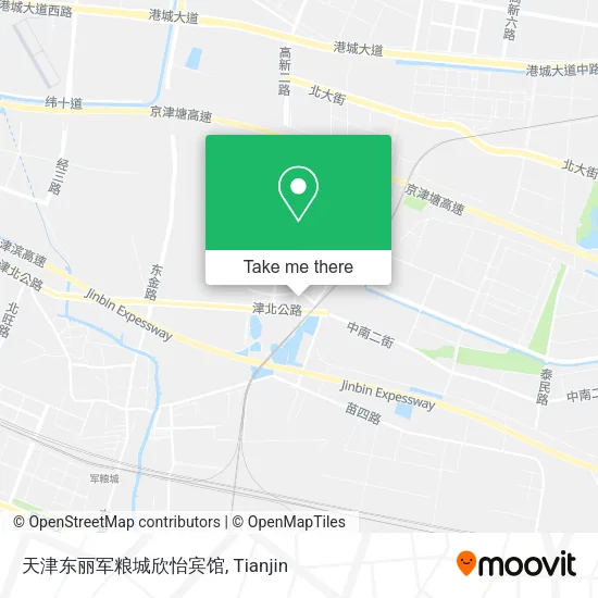 天津东丽军粮城欣怡宾馆 map