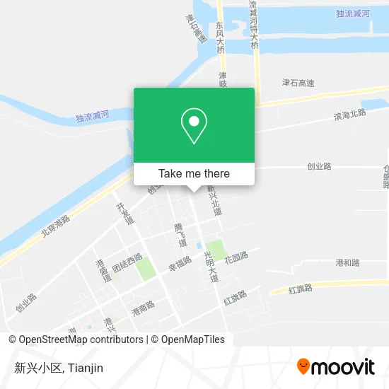新兴小区 map
