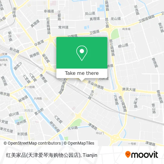 红美家品(天津爱琴海购物公园店) map