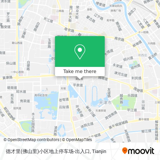 德才里(佛山里)小区地上停车场-出入口 map