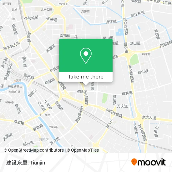 建设东里 map