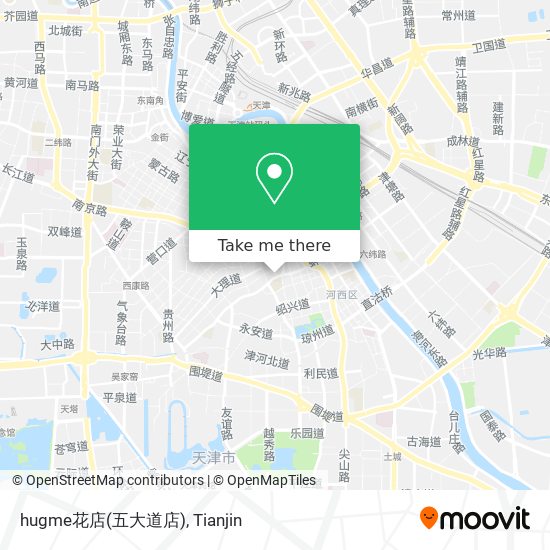 hugme花店(五大道店) map