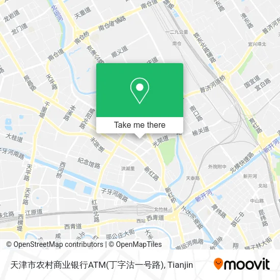 天津市农村商业银行ATM(丁字沽一号路) map
