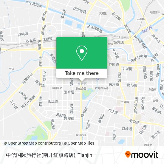 中信国际旅行社(南开红旗路店) map