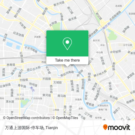 万通上游国际-停车场 map