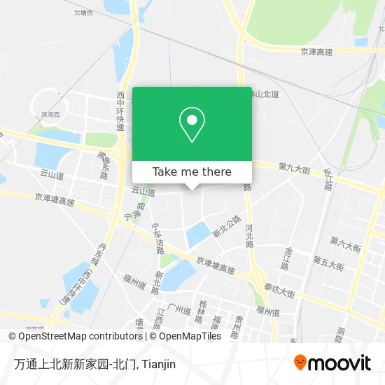 万通上北新新家园-北门 map