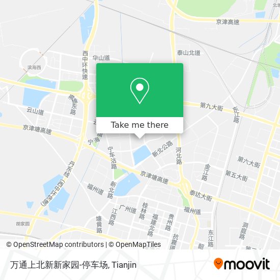万通上北新新家园-停车场 map