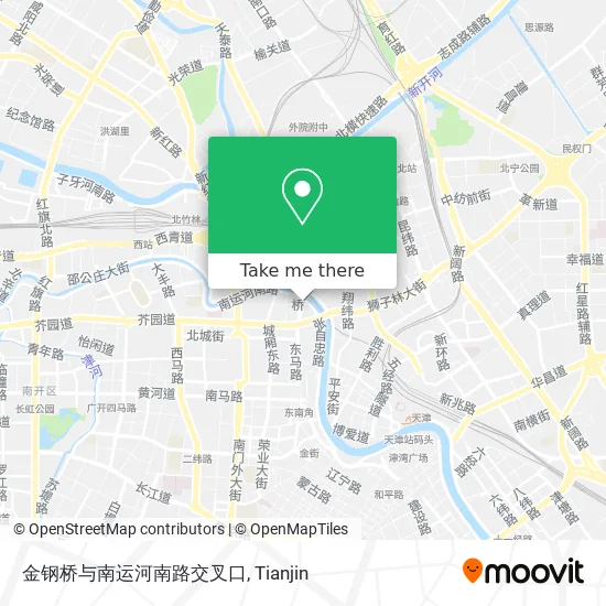 金钢桥与南运河南路交叉口 map