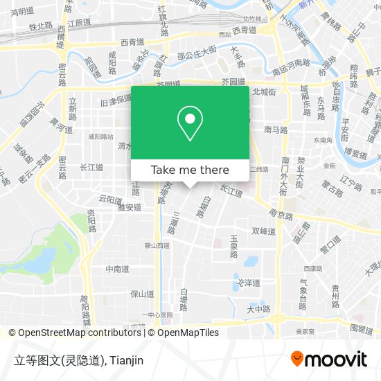立等图文(灵隐道) map