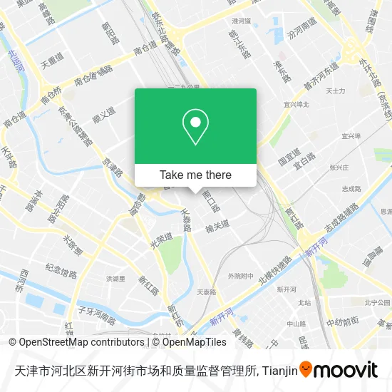 天津市河北区新开河街市场和质量监督管理所 map