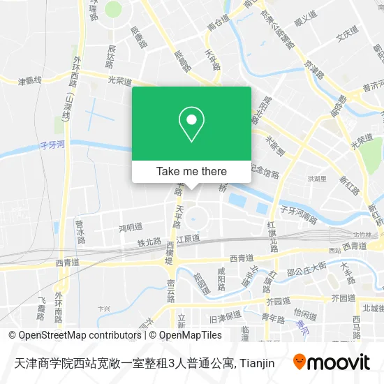 天津商学院西站宽敞一室整租3人普通公寓 map