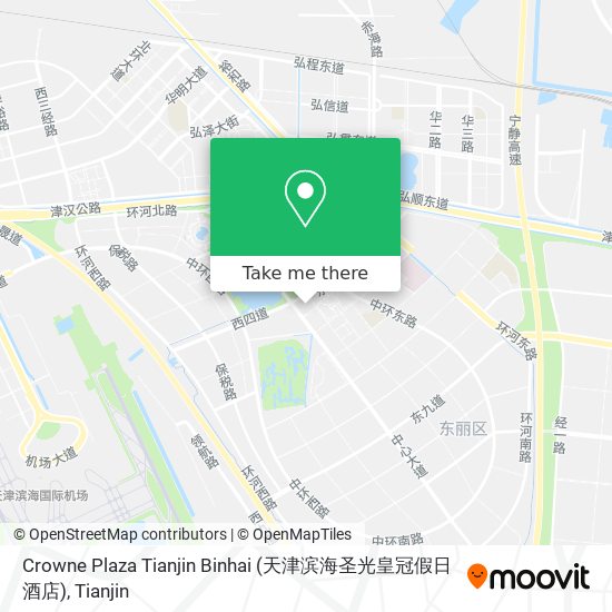 Crowne Plaza Tianjin Binhai (天津滨海圣光皇冠假日酒店) map