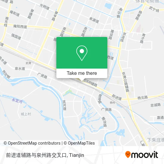 前进道辅路与泉州路交叉口 map