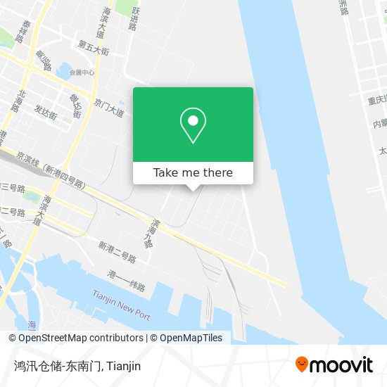 鸿汛仓储-东南门 map