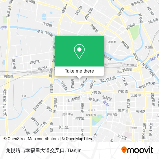 龙悦路与幸福里大道交叉口 map