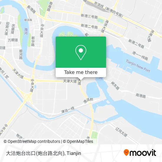 大沽炮台出口(炮台路北向) map