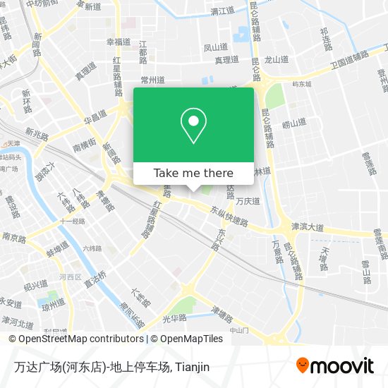 万达广场(河东店)-地上停车场 map