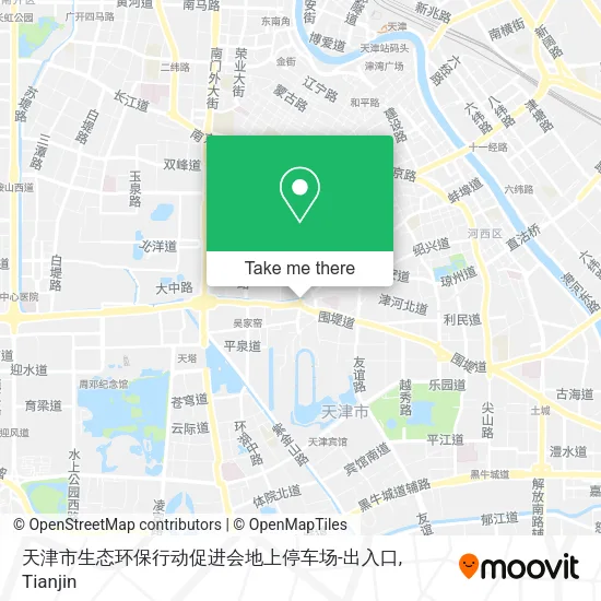 天津市生态环保行动促进会地上停车场-出入口 map