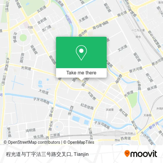 程光道与丁字沽三号路交叉口 map