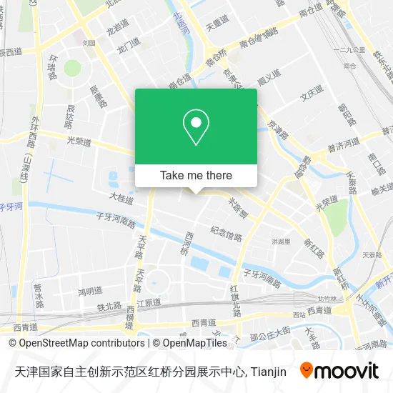 天津国家自主创新示范区红桥分园展示中心 map