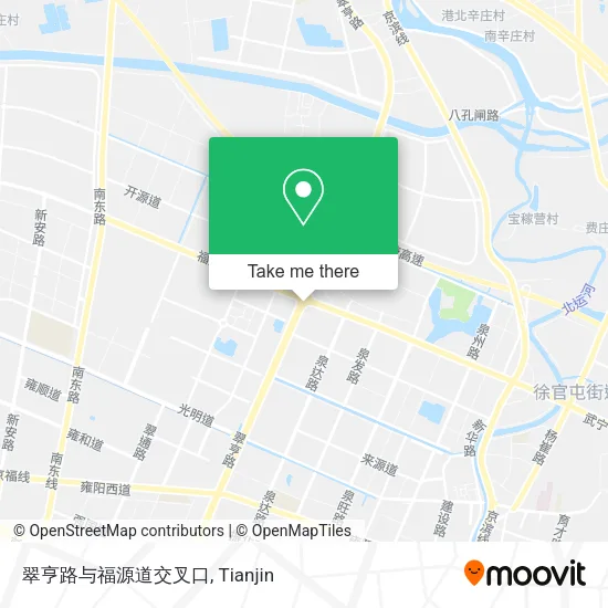 翠亨路与福源道交叉口 map