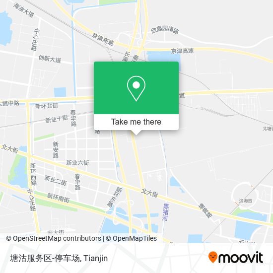塘沽服务区-停车场 map