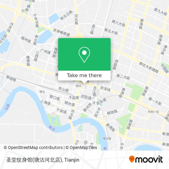 圣堂纹身馆(塘沽河北店) map