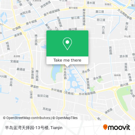 半岛蓝湾天择园-13号楼 map