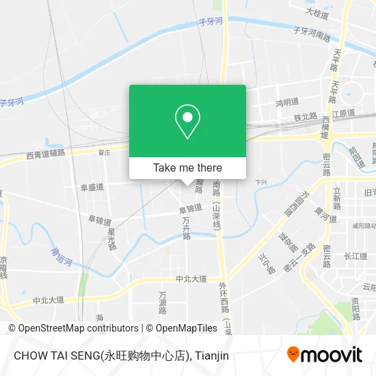 CHOW TAI SENG(永旺购物中心店) map