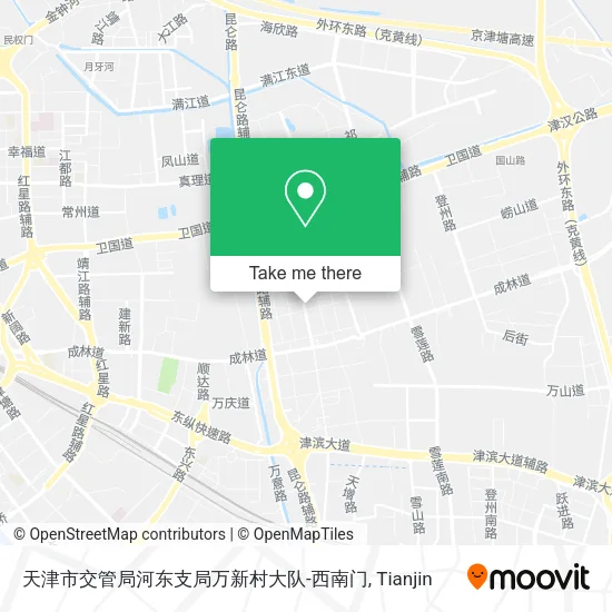 天津市交管局河东支局万新村大队-西南门 map