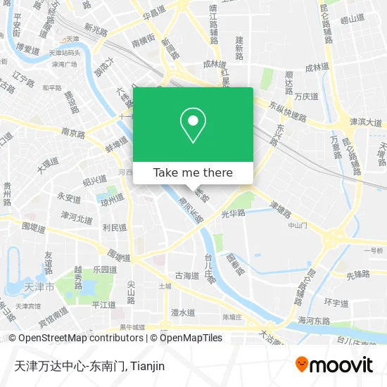 天津万达中心-东南门 map