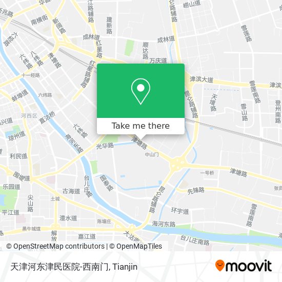 天津河东津民医院-西南门 map