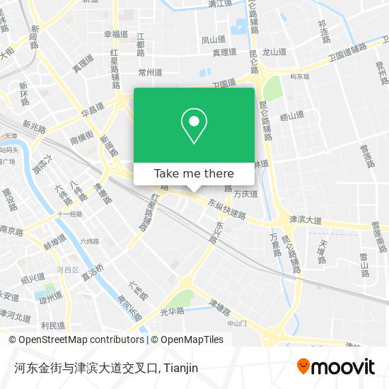 河东金街与津滨大道交叉口 map