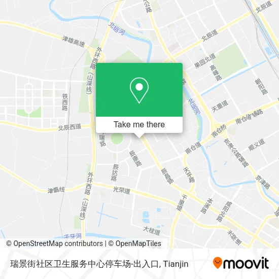 瑞景街社区卫生服务中心停车场-出入口 map