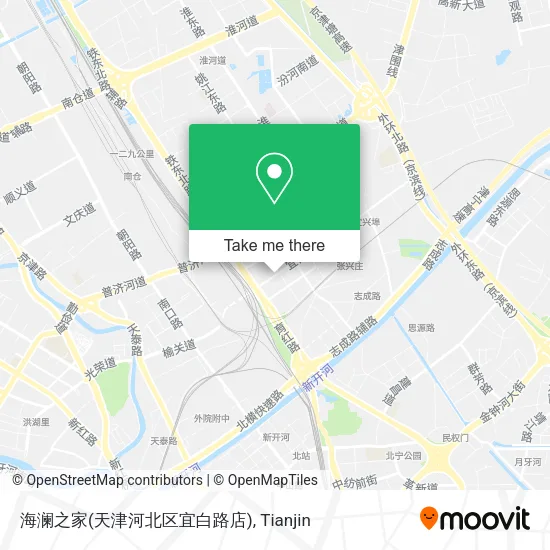 海澜之家(天津河北区宜白路店) map