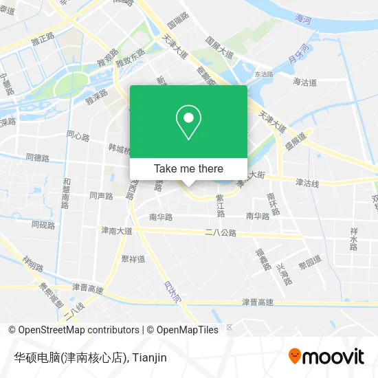 华硕电脑(津南核心店) map